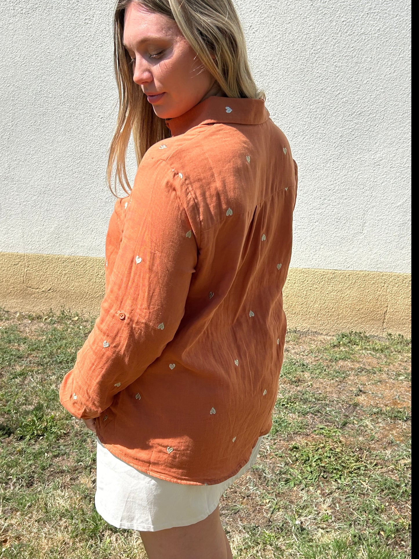 Chemise Terracotta "Evie"