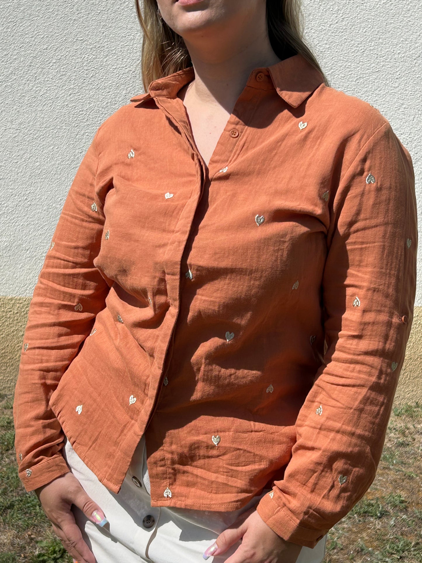 Chemise Terracotta "Evie"