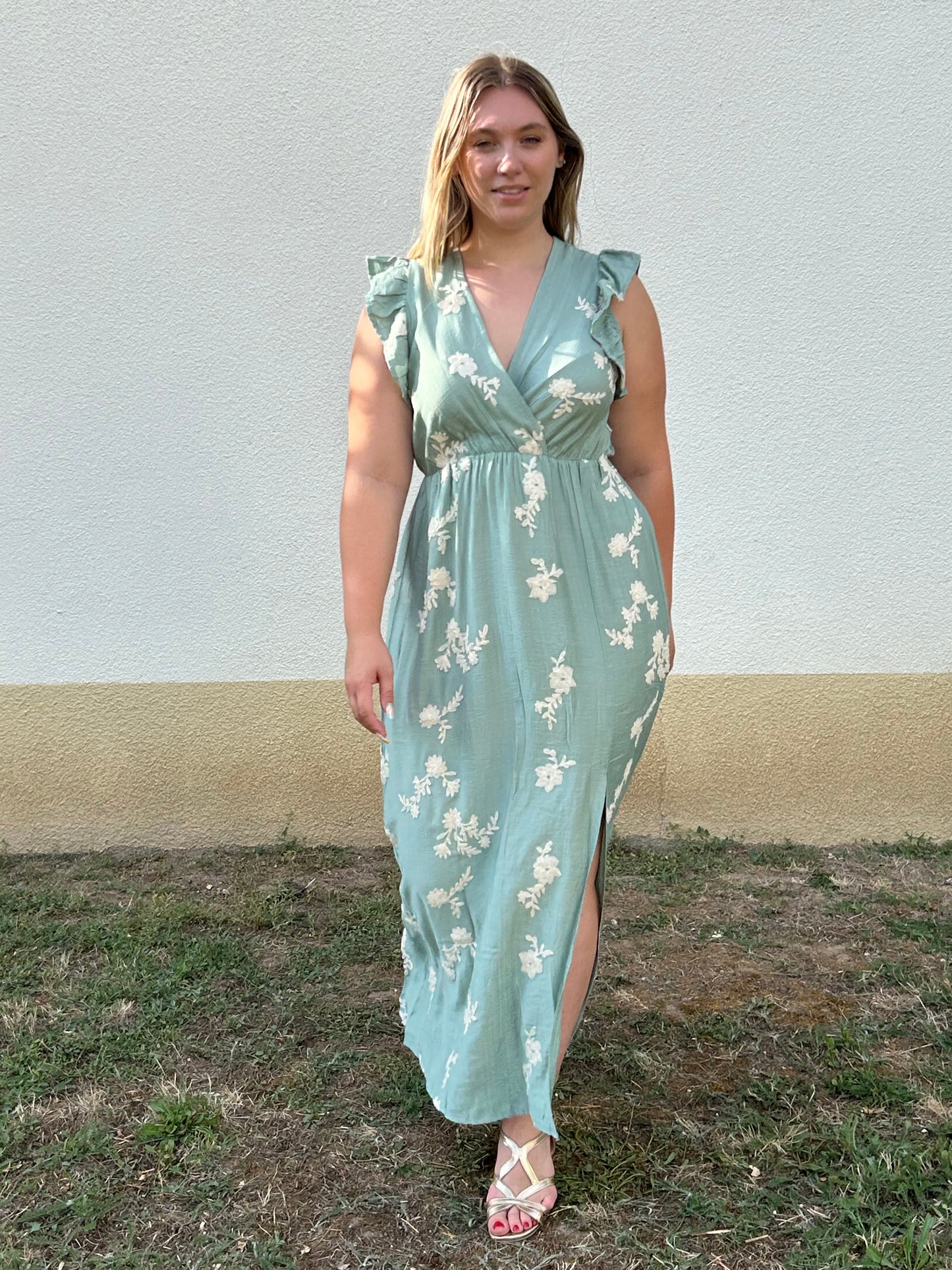 Robe Vert d'eau "Constance"