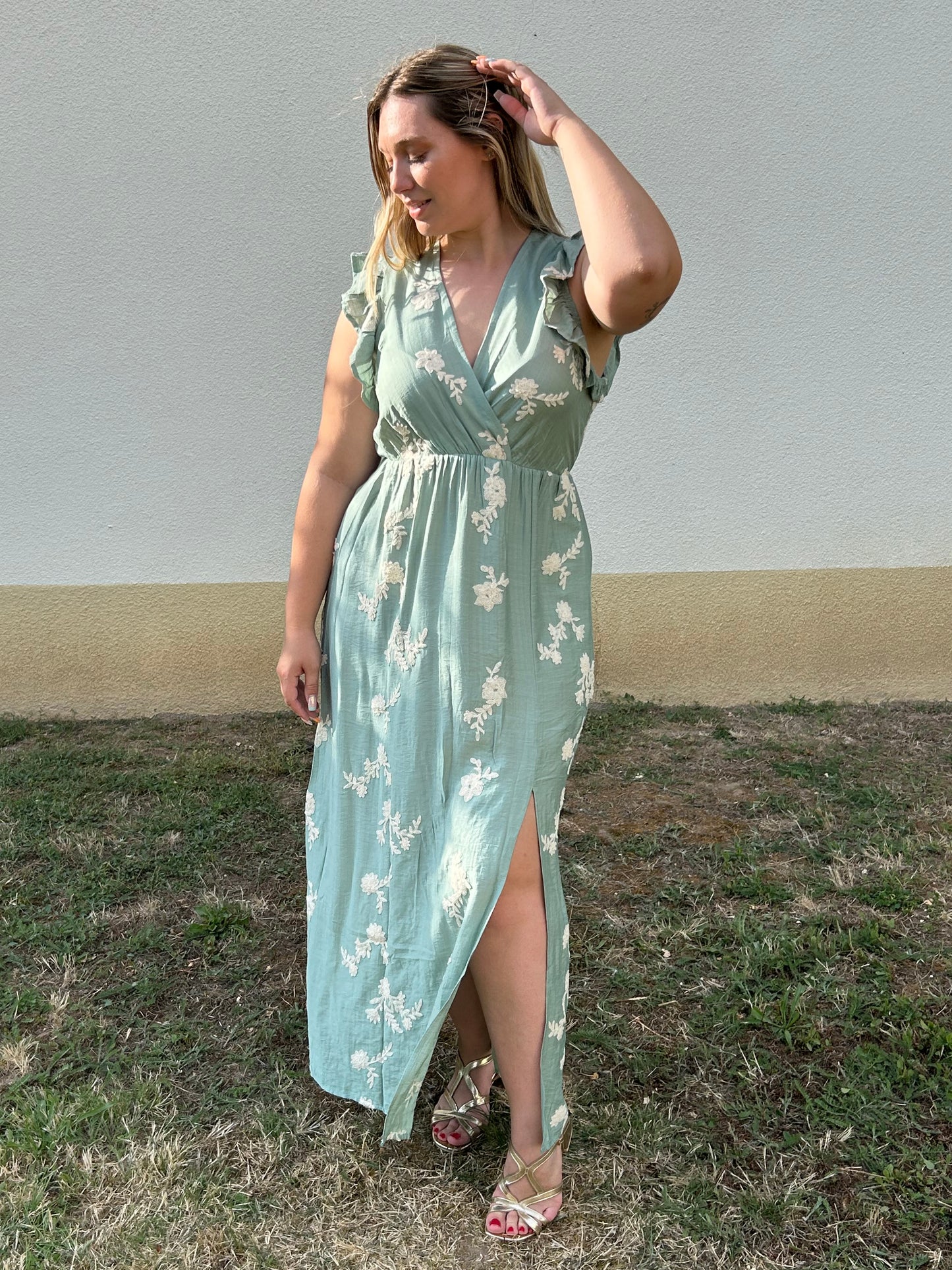 Robe Vert d'eau "Constance"