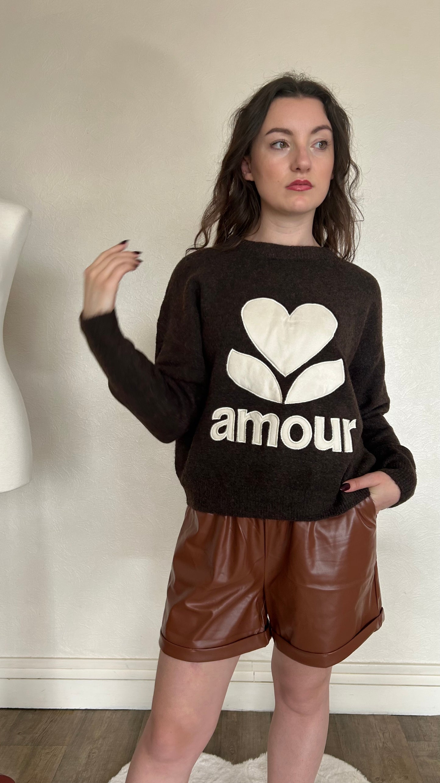 pull Bi-matière "Marion"