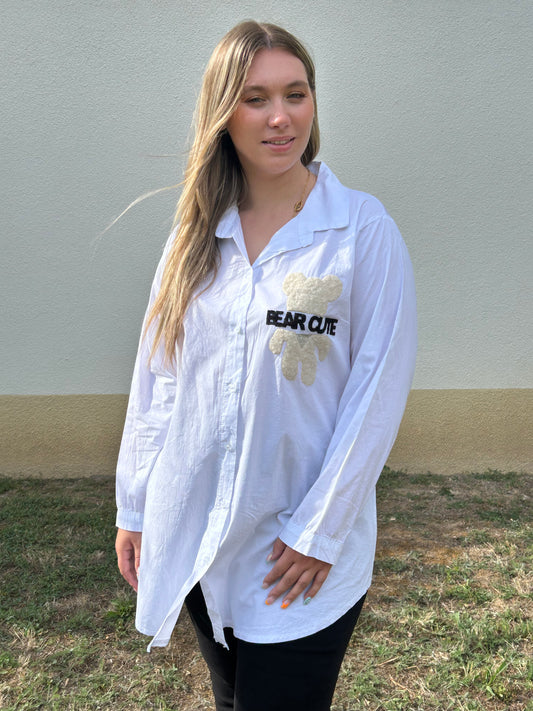 Chemise Blanche "Bears"