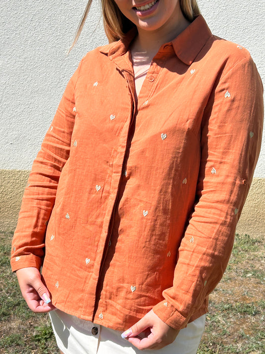 Chemise Terracotta "Evie"