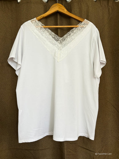 T-shirt à manche courte blanc "Blanco"