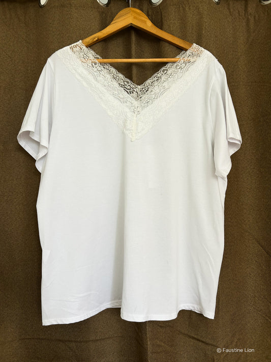 T-shirt à manche courte blanc "Blanco"
