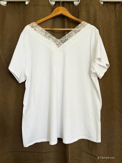 T-shirt à manche courte blanc "Blanco"