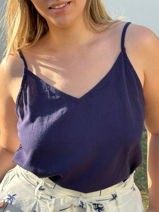 Top Bleu Marine "Nala"