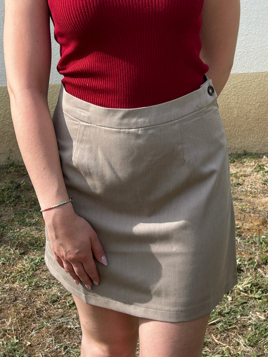 Jupe Taupe "Lola"