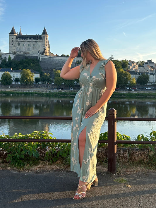 Robe Vert d'eau "Constance"