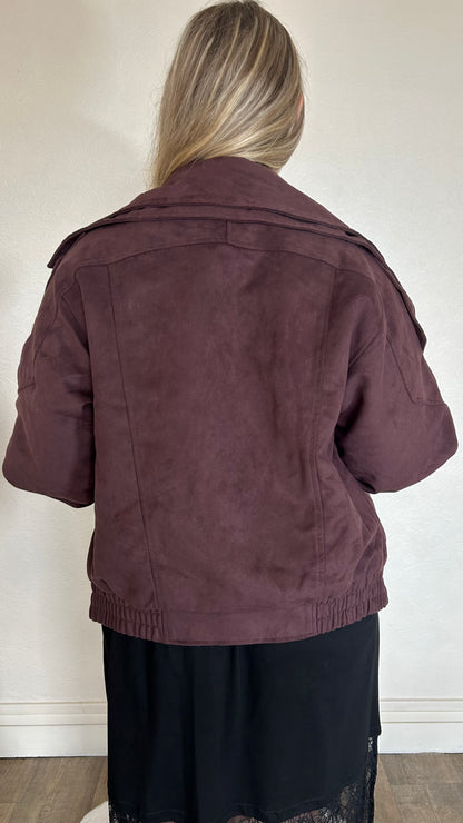 Bombers en daim "Lou"